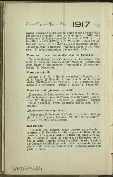 Fior di Natale : strenna-calendario pel 1917 : a beneficio dei bambini poveri e malati